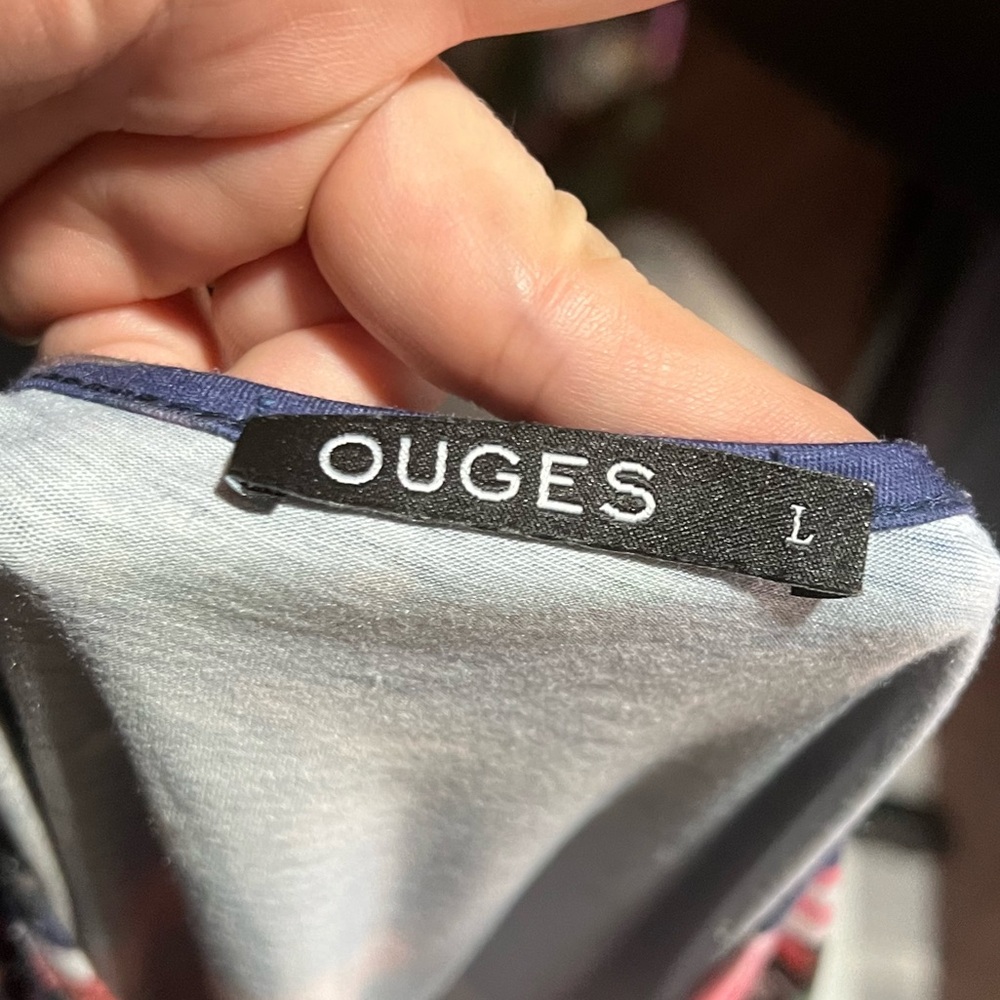 Ouges Floral Wrap Dress with Pockets – Size L - image 4